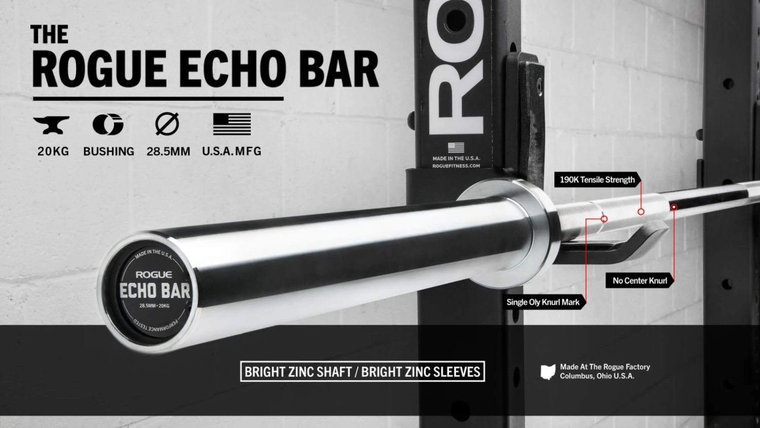 Rogue Echo Bar 2.0 Rogue Fitness Rogue Echo Bar 2.0 -Rogue Fitness EU RA1334 BRBR H le0bb2