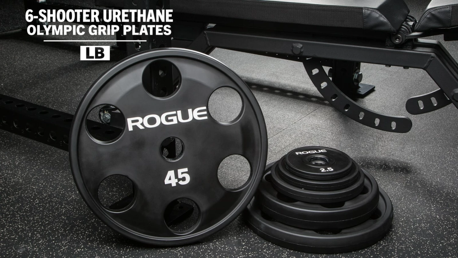 Rogue Fitness Rogue 6-Shooter Urethane Olympic Grip Plates