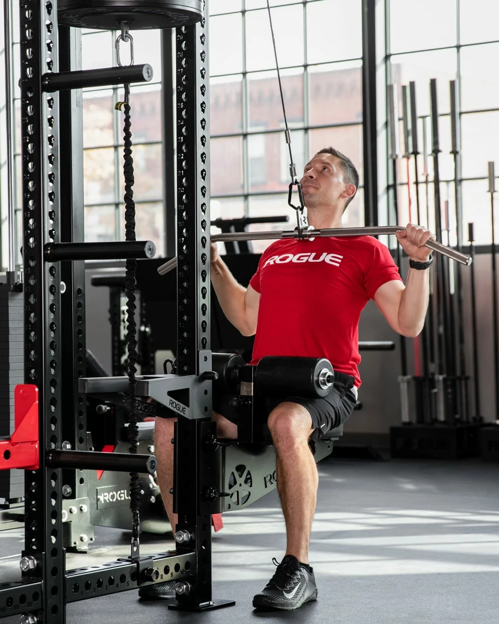 Rogue Fitness Monster Rack Mount Lat Pulldown Seat + Low Row Kit - Image 4