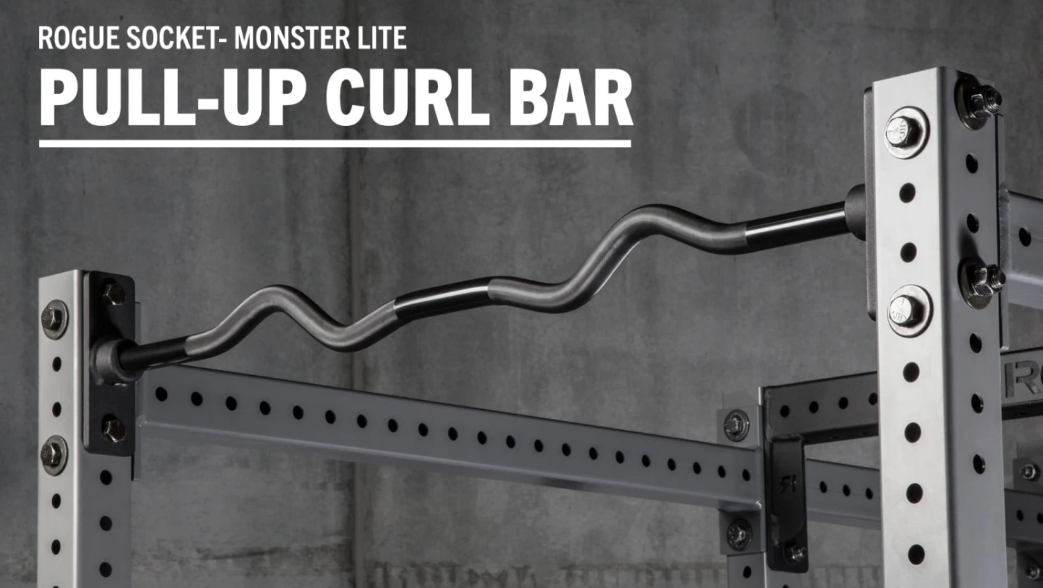 Rogue Monster Lite Socket Pull-up Curl Bar Rogue Fitness Rogue Monster Lite Socket Pull-up Curl Bar -Rogue Fitness MLITESOCKETCURL H baoj0i