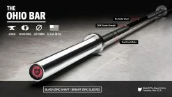 Rogue Fitness The Ohio Bar - Black Zinc