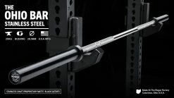 Rogue Fitness The Ohio Bar - Stainless Steel / Black