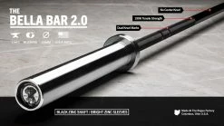 Rogue Fitness The Bella Bar 2.0 - Black Zinc