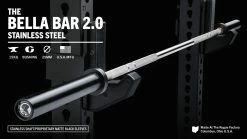 Rogue Fitness The Bella Bar 2.0 - Stainless Steel / Black