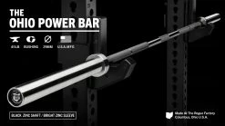 Rogue Fitness Rogue 45LB Ohio Power Bar - Black Zinc