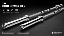 Rogue Fitness Rogue 45LB Ohio Power Bar - Stainless Steel