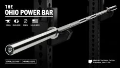 Rogue Fitness Rogue 20KG Ohio Power Bar - Stainless Steel