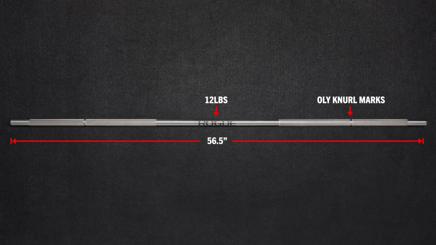 Rogue Fitness Rogue 25mm War Bar - Stainless Steel - Image 5