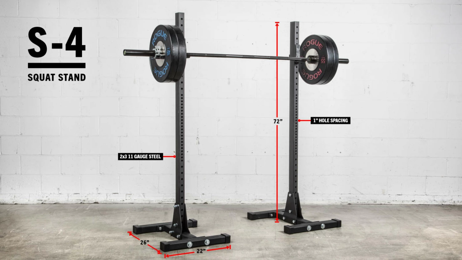 Rogue Fitness Rogue S-4 Squat Stand 2.0 - Image 2
