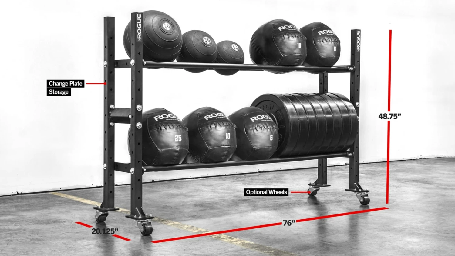 Rogue Fitness 2-Tier Mass Storage System - 70"